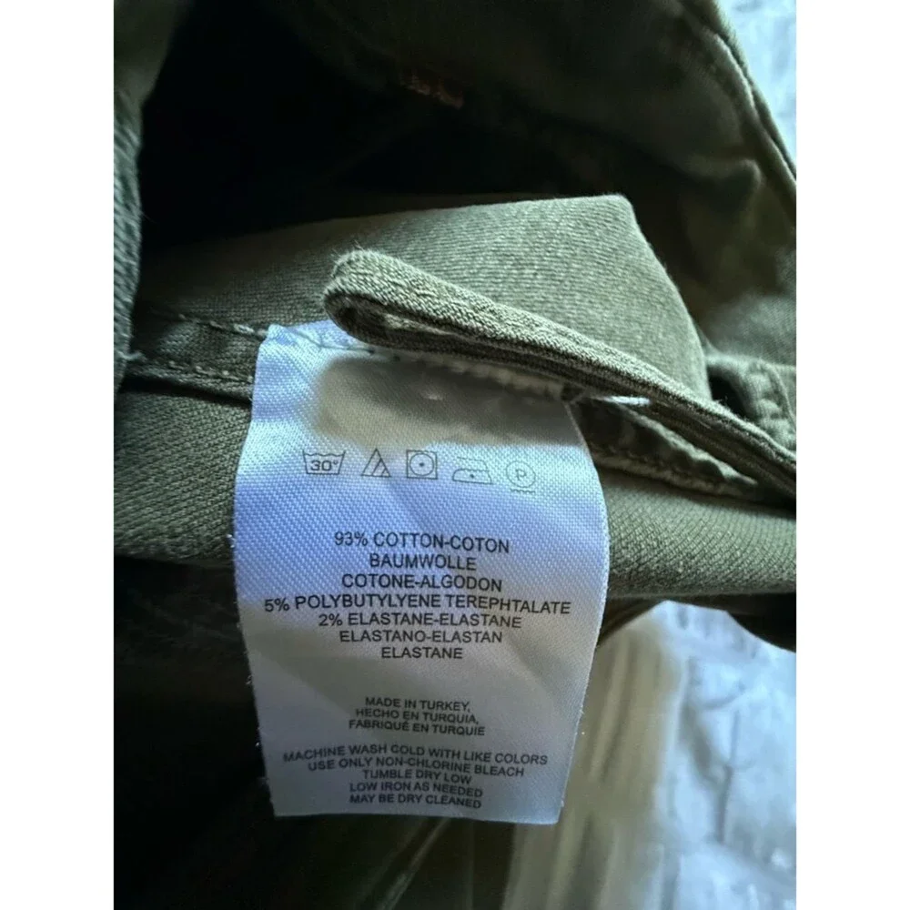 Free People Modern Femme Denim Mini Skirt - Olive Green - Size 6